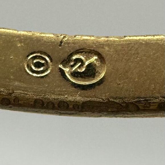 Swarovski Swan gold plated clear rhinestones crystals bangle bracelet - Picture 8 of 9